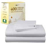 California Design Den king sheet set closeup shows silky sateen weave