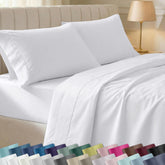 California Design Den king sheet set with silky sateen finish for a smooth night