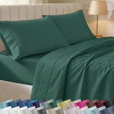 California Design Den flat sheet shows silky 400TC cotton with smooth drape