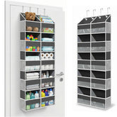 Camkey 10-pocket door organizer on the door, front view, durable dorm storage