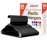 Campior ultra-slim hangers maximize closet space for a neat wardrobe.