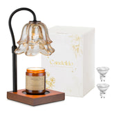 Candeldo Flower Crystal Shade glows softly, creating romantic ambiance.