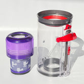 CandgFun dust bin for Dyson V11/V15 with large capacity and strong fit.