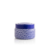 Capri Blue Volcano travel tin front view for portable ambient fragrance.