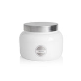 Capri Blue Volcano white jumbo jar candle offers 48 oz of long-lasting fragrance.