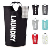 Caroeas 125L laundry basket with padded handle for easy transport