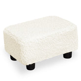 CAROLMADE small foot stool under desk in ivory supports tired feet