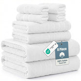 Casa Platino bath towels 30x60 in white offering spa-like softness and absorbency.