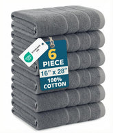 Casa Platino hand towels 16x28 soft edges for gentle daily drying.