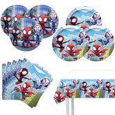 CasaCraze Spidey plates 7-inch for kid-friendly meals at a birthday party