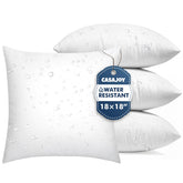 Casajoy water-resistant 18x18 pillow insert for outdoor cushions and protection