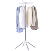CASAMAYA foldable 59-inch drying rack shown in compact storage position for small spaces