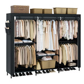Casamaya portable closet with cover, front view, showing large capacity for easy organization.