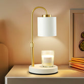 CASTLELIFE Candle Warmer Lamp with timer demonstrates flame-free fragrance control.