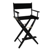 Casual Home American Trails director's chair with black frame offers durable hardwood seating for long use.