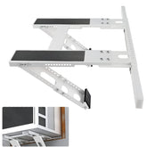 CAT SO RICH No-Drill bracket installation front view showing tool-free setup for windows