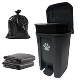 CCAATVG outdoor dog poop trash can with lid helps control odors