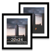 ccdcc 20x24 poster frame 2-pack with tempered glass for clear, protected displays