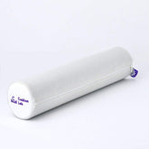 C CUSHION LAB Roll Pillow neck relief demonstrates gentle support for relaxed neck posture.
