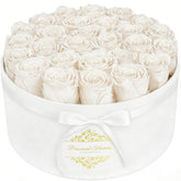 CDCO Forever Flowers in a luxury suede box, lasting romantic gift.