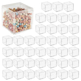 CDOKY 40-pack clear acrylic boxes with lids for organized storage.
