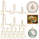 Cecnamt gold plate stand 4 inch for compact plate display