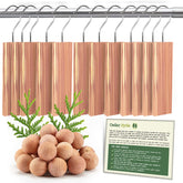 CEDAR HOME Cedar Hyde Cedar Blocks hanging in a closet for natural freshness