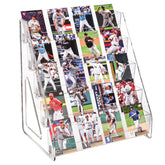 CELSOL 2-pack upgraded 5-tier stand, front view, crisp card display.