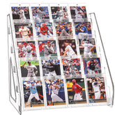 CelSol 5-tier clear acrylic card display stand for professional card showcases