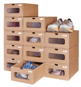 Ceptcher 12-pack shoe storage bin with clear window for easy sneaker display.