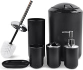 CERBIOR soap dispenser with glossy black finish adds elegant countertop appeal.