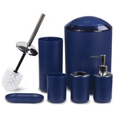 CERBIOR soap dispenser in royal blue adds organized style to countertops