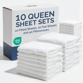 CGK Unlimited bulk queen sheet set 10-pack for hotel rotation