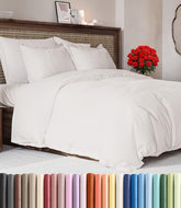 CGK Unlimited king duvet cover 104x90 in antique white, ultra soft feel for cozy sleep.