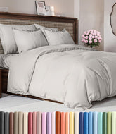 CGK Unlimited duvet cover king-size bed scene emphasizes soft comfort and complete bed coverage