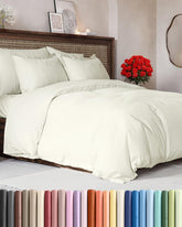 CGK Unlimited duvet cover queen 90x90 close-up shows plush softness for all-season comfort