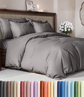 CGK Unlimited Queen duvet cover texture close-up shows plush softness.