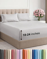 CGK Unlimited Extra Deep King flat sheet with wrinkle-resistant surface