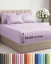 CGK Unlimited Extra Deep King Sheet Set flat sheet with breathable, cool feel