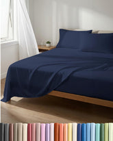 CGK Unlimited lightweight full sheet flat view shows breathable microfiber for year-round comfort