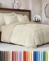 CGK Unlimited queen duvet cover flatlay highlights ultra-soft fabric for cozy nights