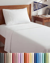 CGK Unlimited Twin XL 3pc sheet set flat sheet offers breathable cooling and smooth touch