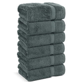 Chakir Turkish Linens premium towels stack, showing plush cotton and hotel-like luxury