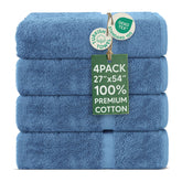 Chakir Turkish Linens soft-absorbent towels in Wedgewood finish offering plush daily comfort.