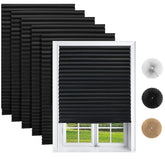 Changshade 6-pack pleated shades ready for easy privacy.