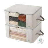 Chaos Cleared 2pack clothing storage bags with a clear window for easy content identification.