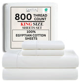 CHATEAU HOME COLLECTION king sheets set: Egyptian cotton, hotel-grade softness and durable luxury.
