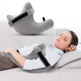 Cheer Collection rotator cuff pillow with strap keeps alignment for side sleepers.