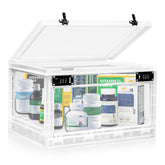 chefeggukk large lock box with clear lid shows 24L capacity for organized storage