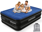 CHERIMOR Queen air mattress with built-in pump for quick, hassle-free setup